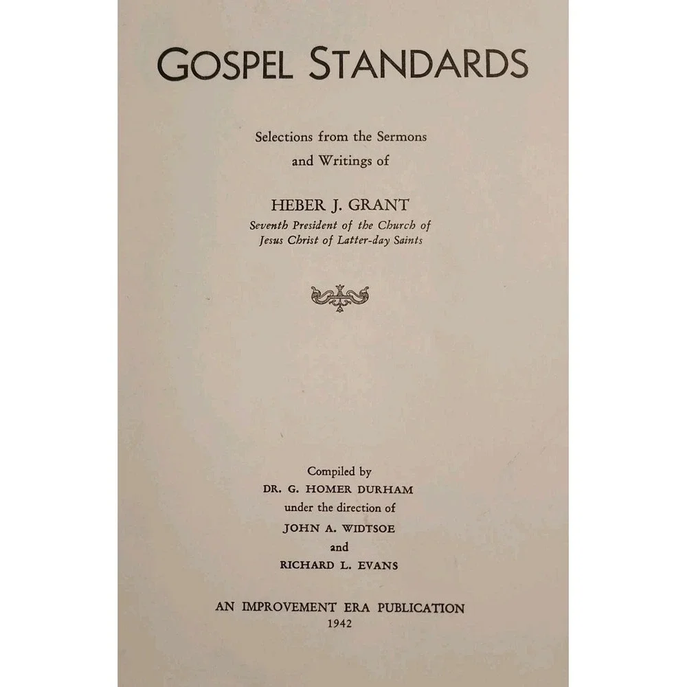 Gospel Standards Hardcover By Heber J Grant Vintage Fifth Edition - Picture 5 of 6